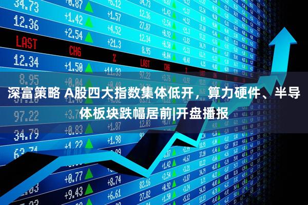 深富策略 A股四大指数集体低开，算力硬件、半导体板块跌幅居前|开盘播报